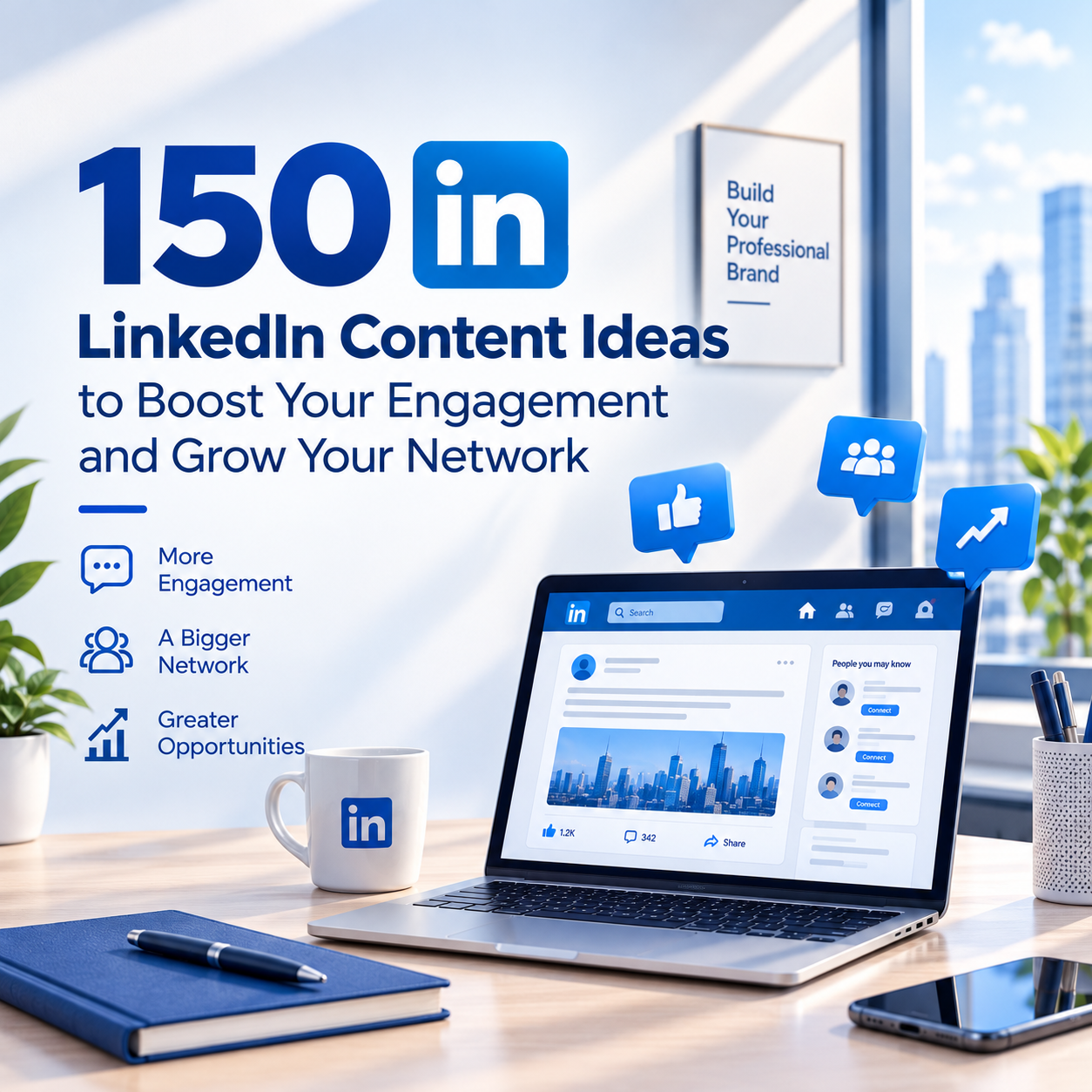 150 LinkedIn Content Ideas to Boost Your Engagement and Grow Your Network